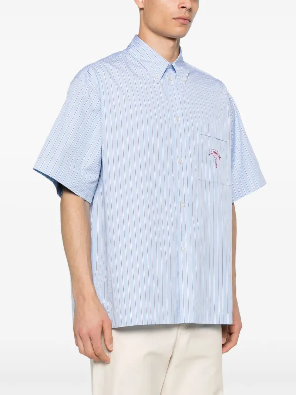 国内発送【Plan C】ストライプTシャツ ブルー CMUAG09JS0TC071RIB11_grande.