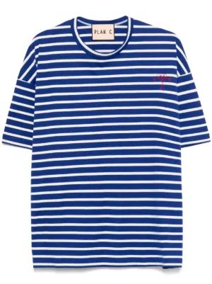 国内発送【Plan C】ストライプTシャツ ブルー Plan C メンズ Tシャツ通販 - FARFETCH