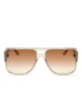 Lacoste geometric-frame sunglasses - Pink