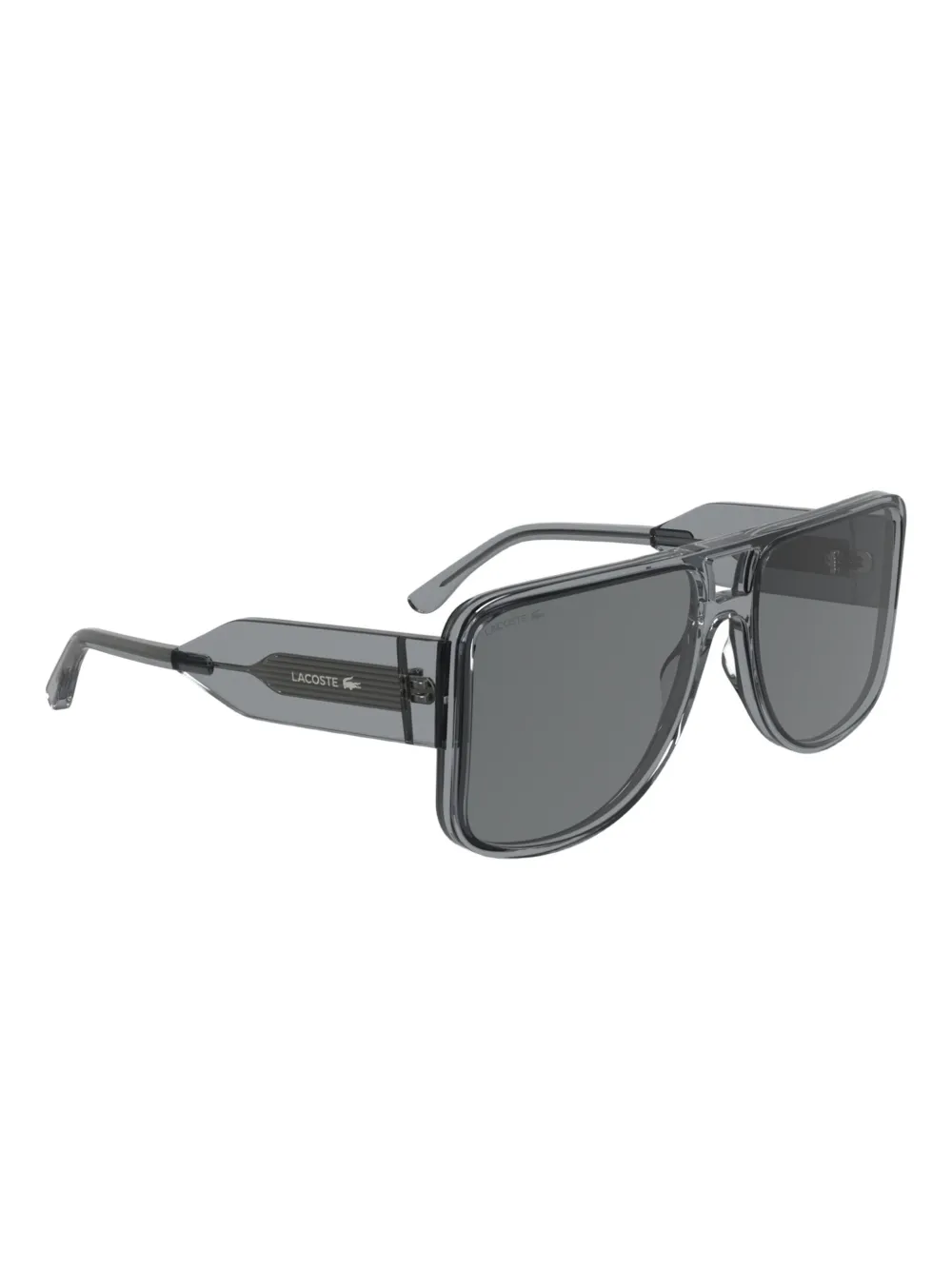 Lacoste Zonnebril met rechthoekig montuur - Grijs