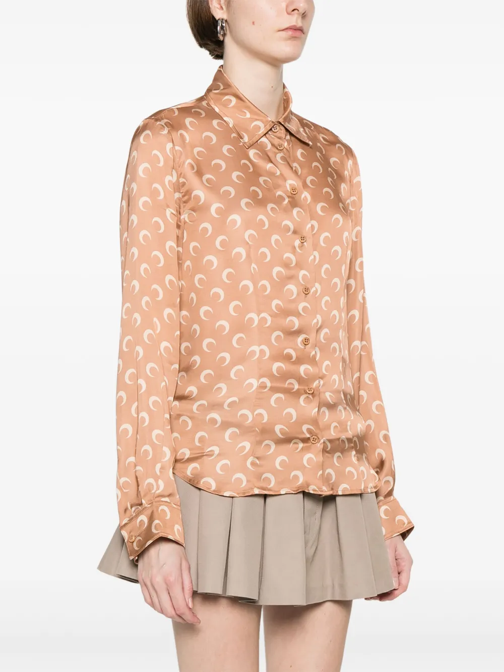 Marine Serre Camicia con stampa Crescent Moon | Top | Image 3