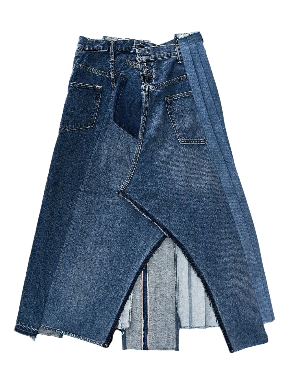 Kuro Remake Mark VI maxi-rok Blauw