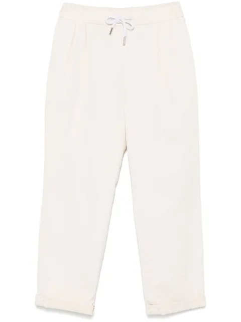 Brunello Cucinelli Kids byxor i gabardinväv