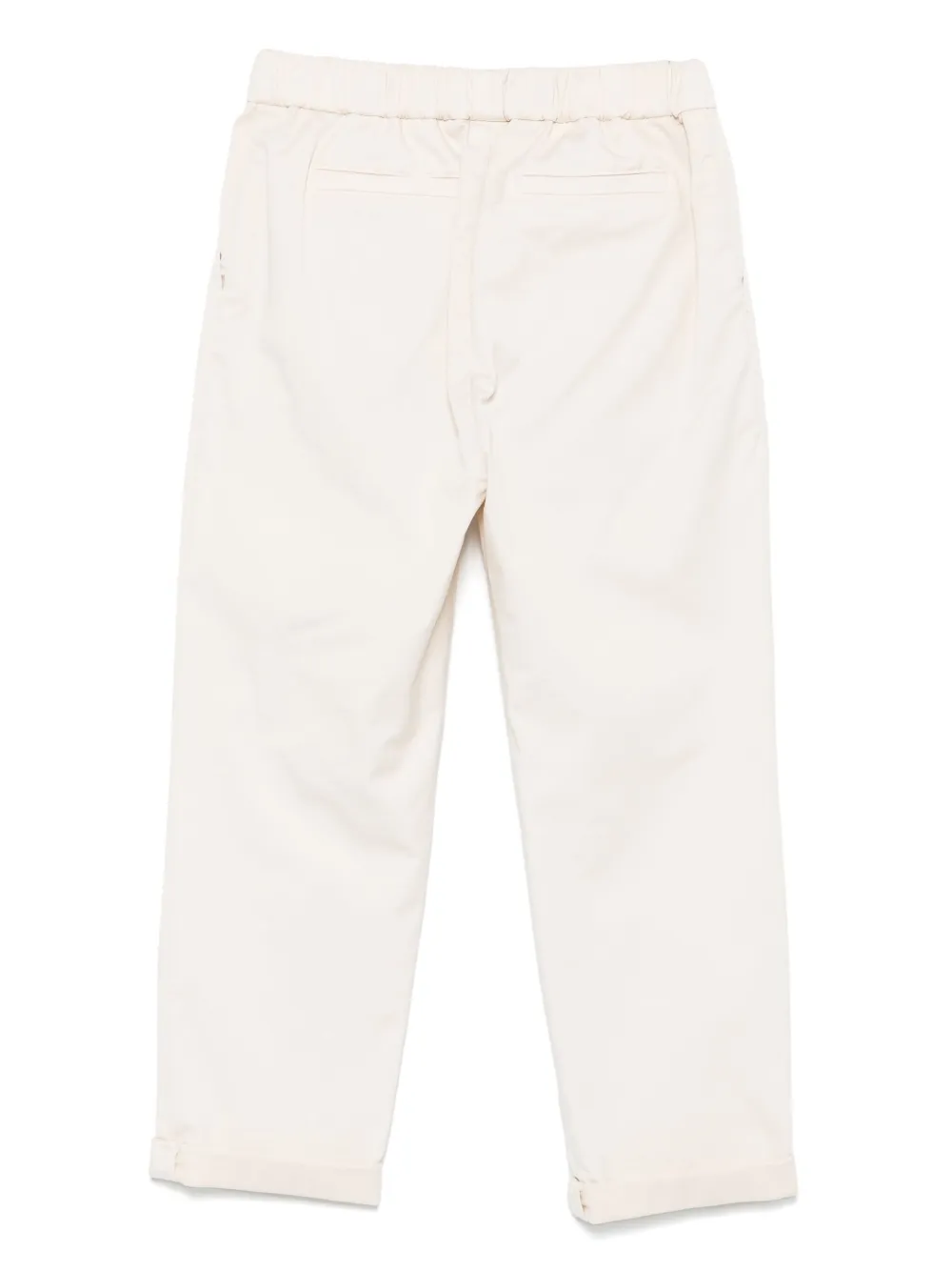 Brunello Cucinelli Kids Broek met gabarine weving Beige