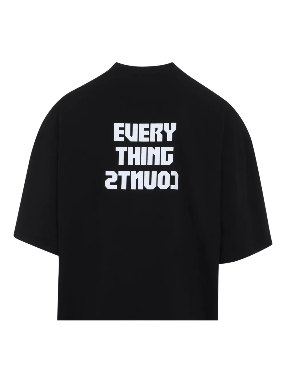032c T-shirt van biologisch katoen Zwart
