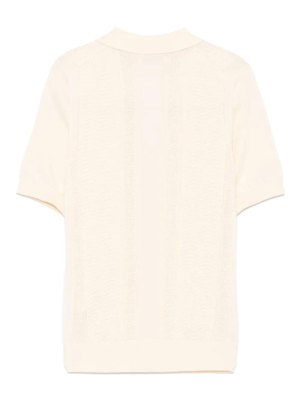 Brunello Cucinelli Kids Gebreid poloshirt Geel