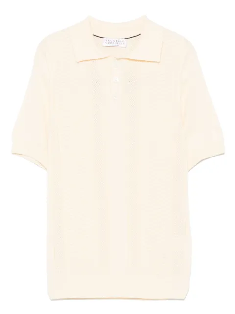 Brunello Cucinelli Kids stickad pikétröja