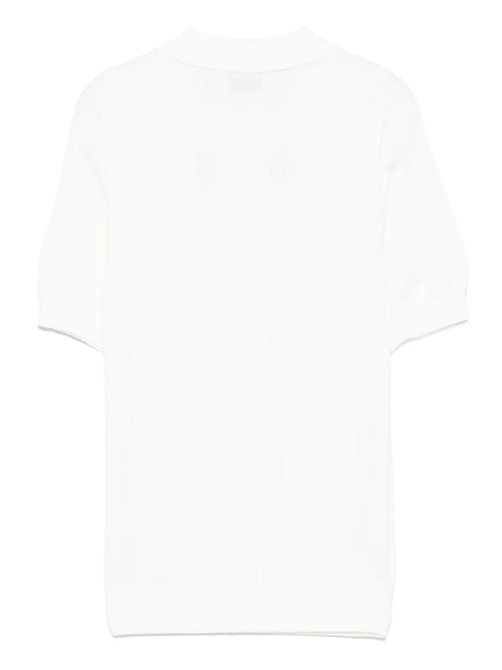 Brunello Cucinelli Kids Gebreid poloshirt Wit