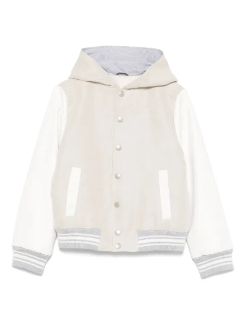Eleventy Kids chamarra bomber con capucha