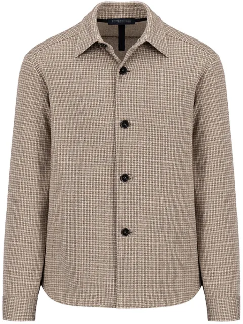 Harris Wharf London sobrecamisa con motivo de cuadros