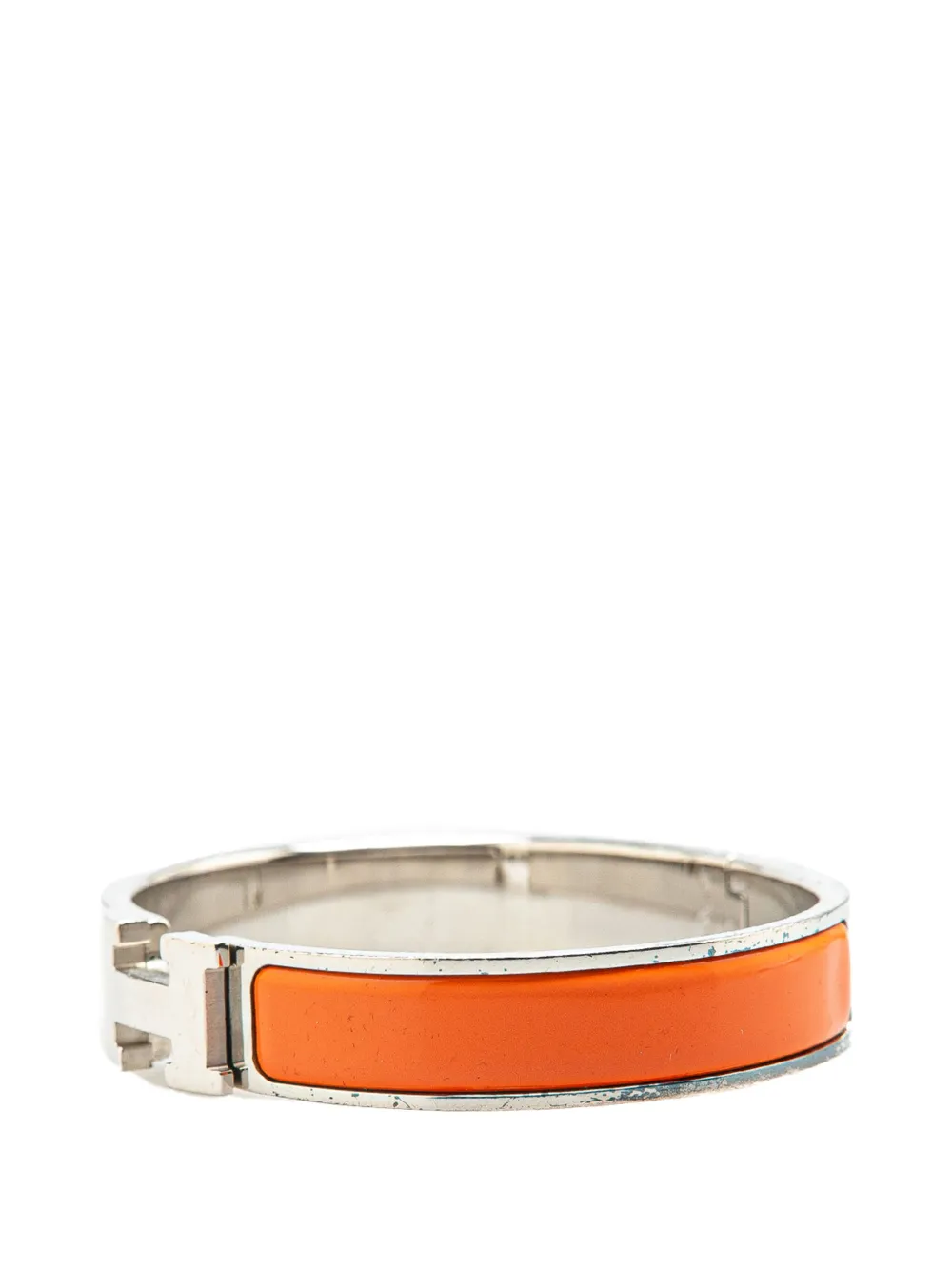 Hermès Pre-Owned 20th Century Narrow Enamel Clic H Bracelet PM costume bracelet | Image 2