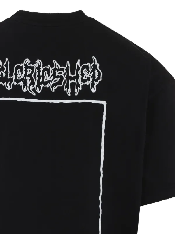 【関税込み】032c ブラック Armour Tシャツ ARMOUR