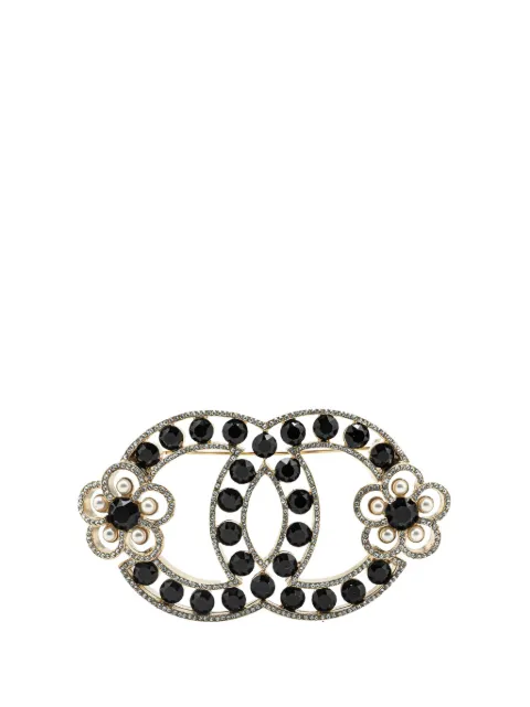 CHANEL Pre-Owned broche sertie de cristaux (2019)