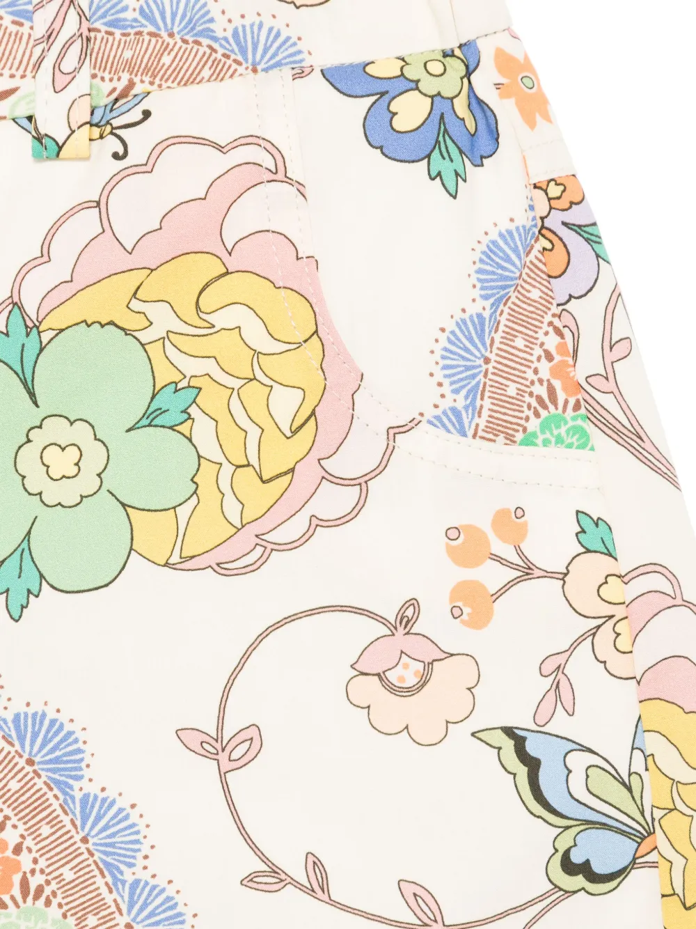 ETRO KIDS Shorts met bloemenprint Beige