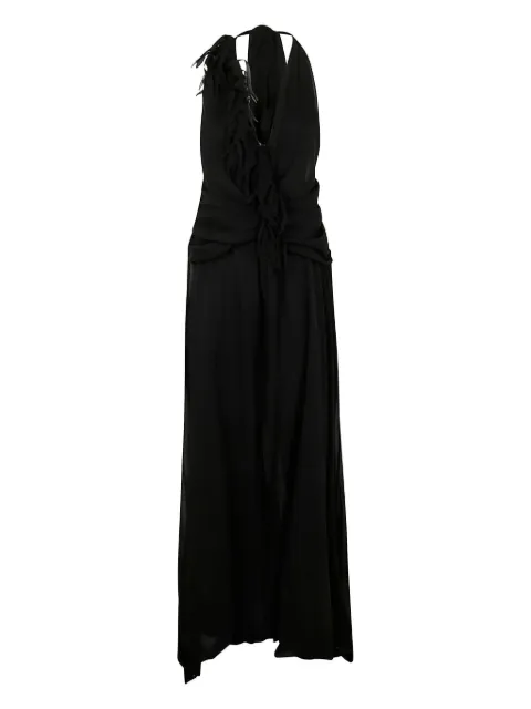 Blumarine vestido largo con cuello halter
