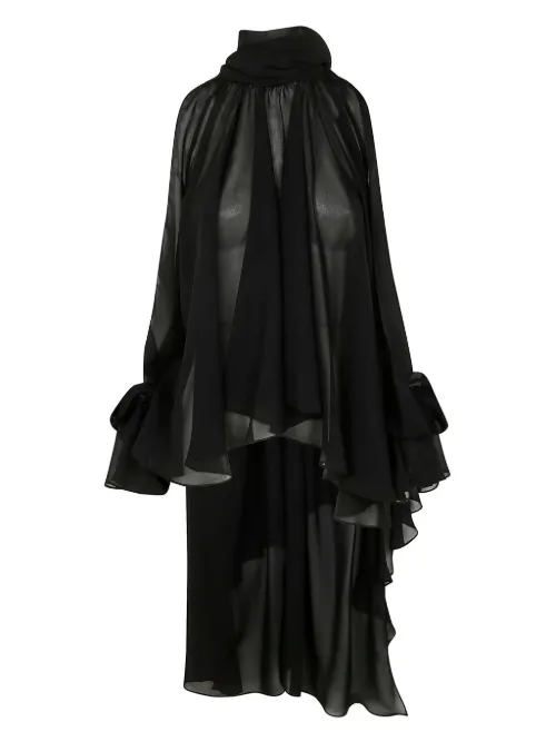 Blouse en Georgette à design asymétrique - Blumarine - Modalova