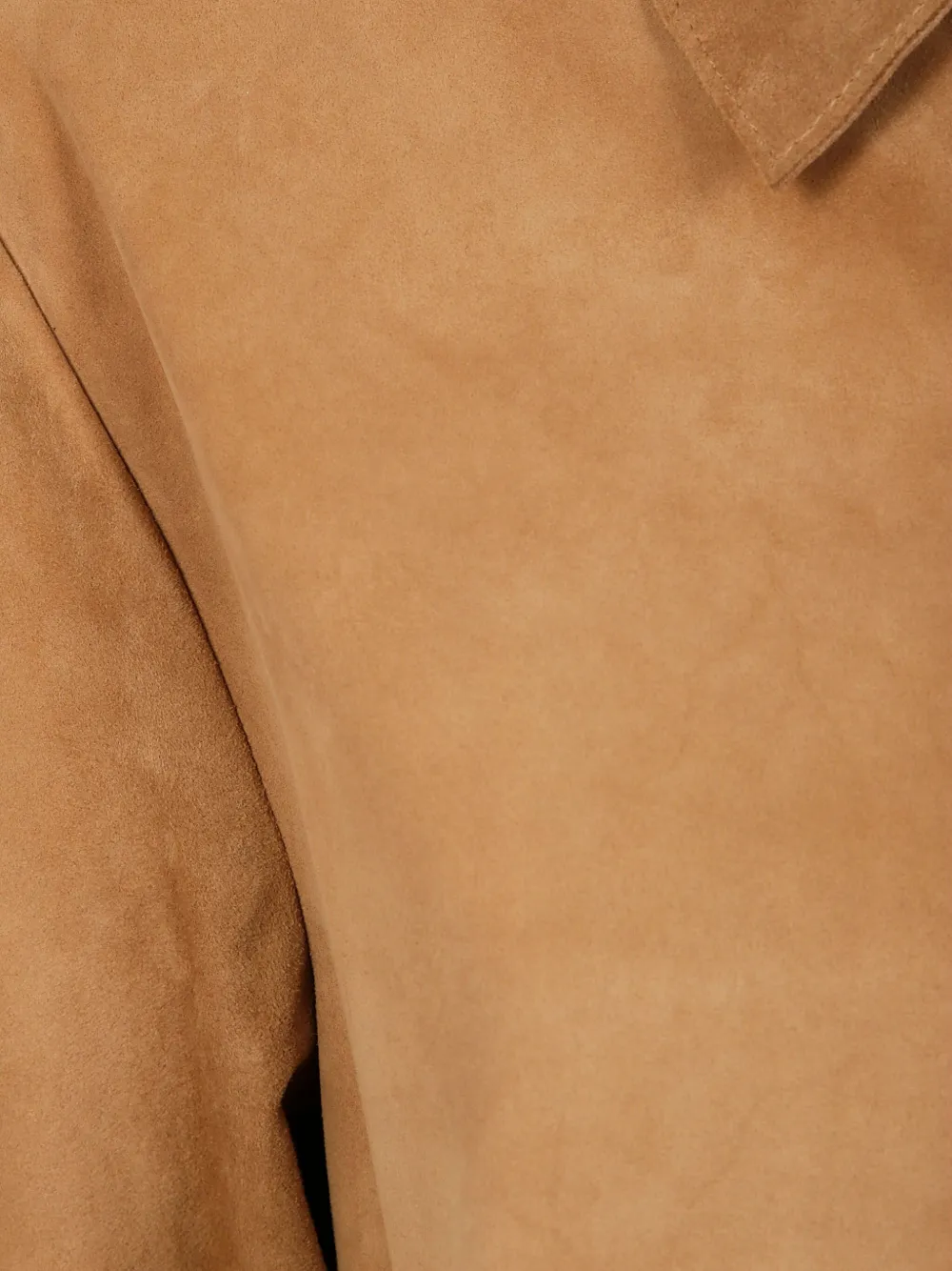 Seventy Suède blouse Bruin