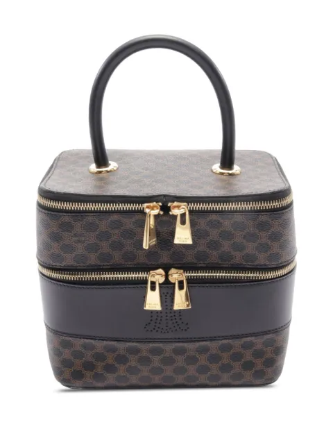 Céline Pre-Owned cosmetiquera Macadam Coated Canvas Double Zip 2000-2024