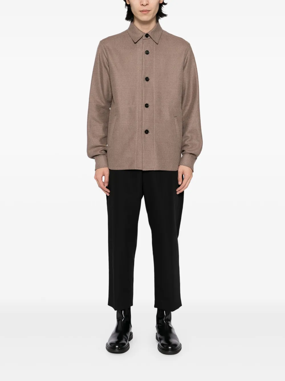 Harris Wharf London sobrecamisa con botones | Sobrecamisas | Image 2