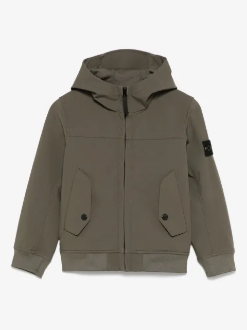 Stone Island Junior chamarra con distintivo Compass