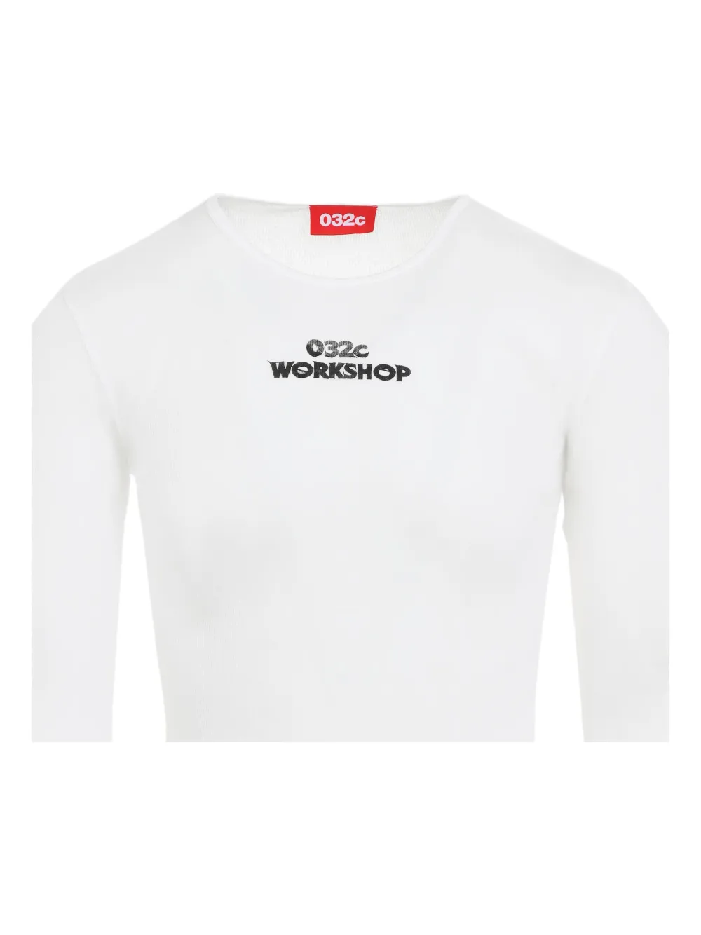 032c T-shirt van biologisch katoen Wit