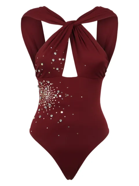 DES PHEMMES rhinestone-embellished swimsuit