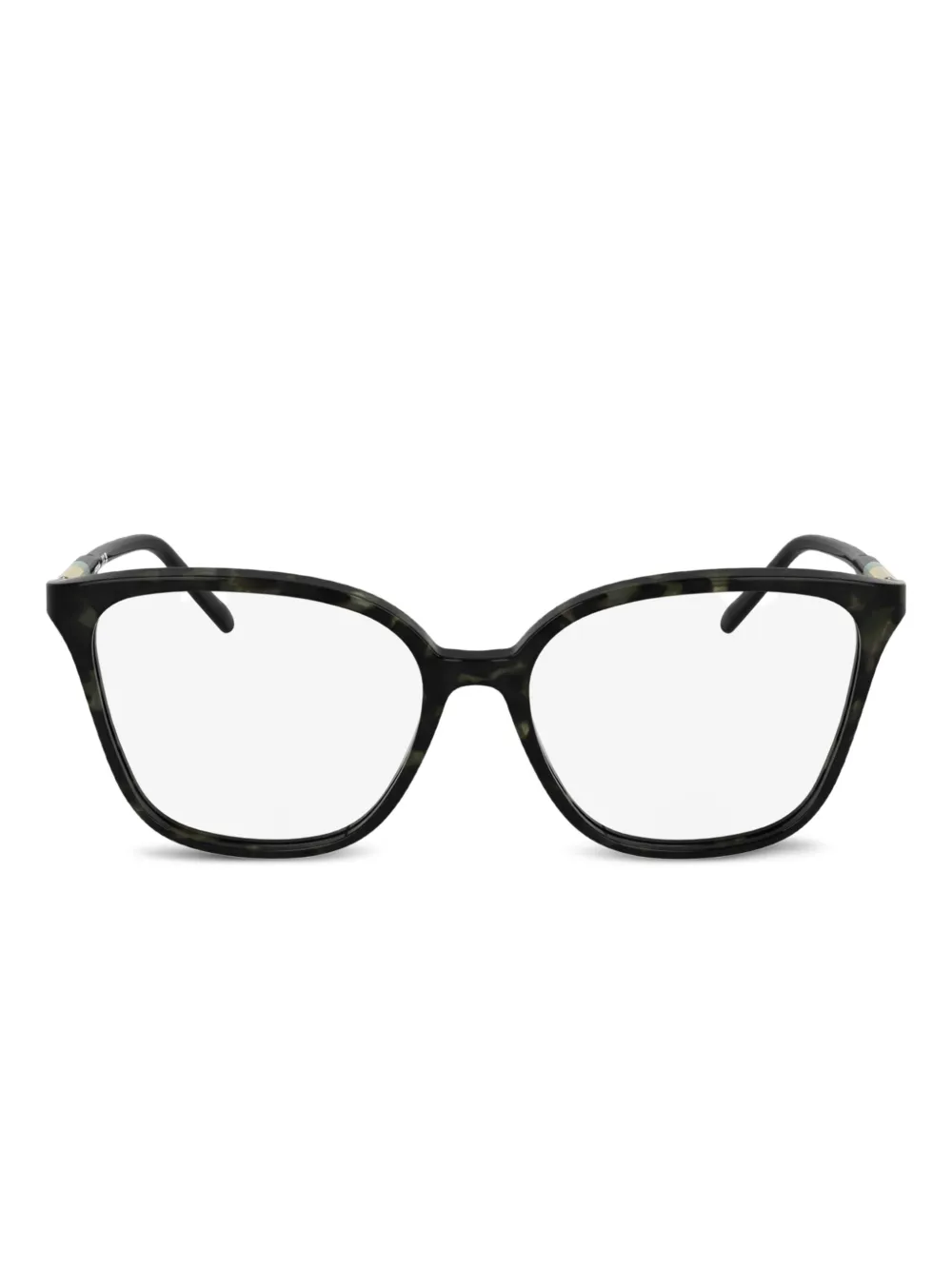 Lacoste Occhiali squadrati con effetto tartarugato - Verde