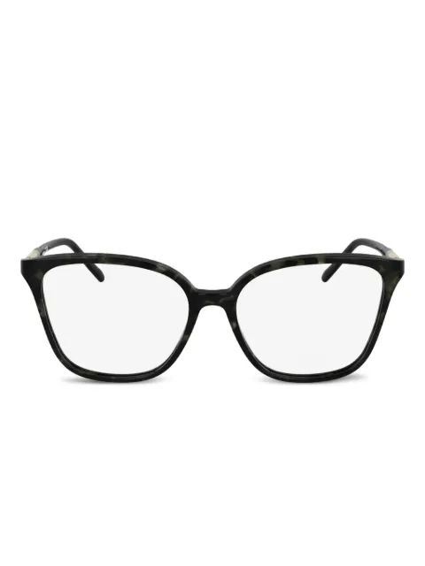 Lacoste tortoiseshell-effect square-frame glasses