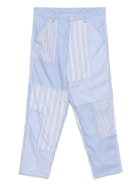Comme Des Garçons Shirt pantalones con diseño patchworks
