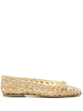 Casadei woven ballet flats - Gold