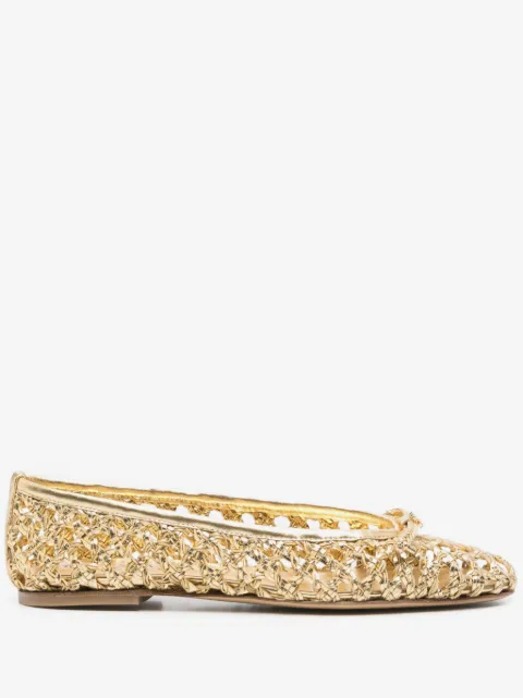 Casadei woven ballet flats
