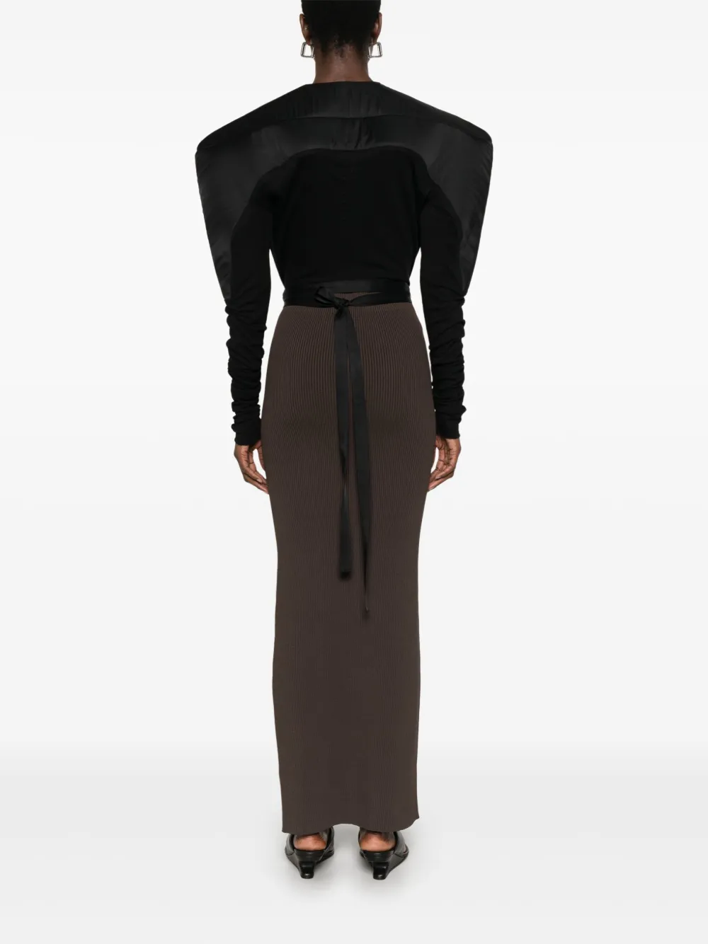 Rick Owens Top met gewatteerdee vlakken Zwart