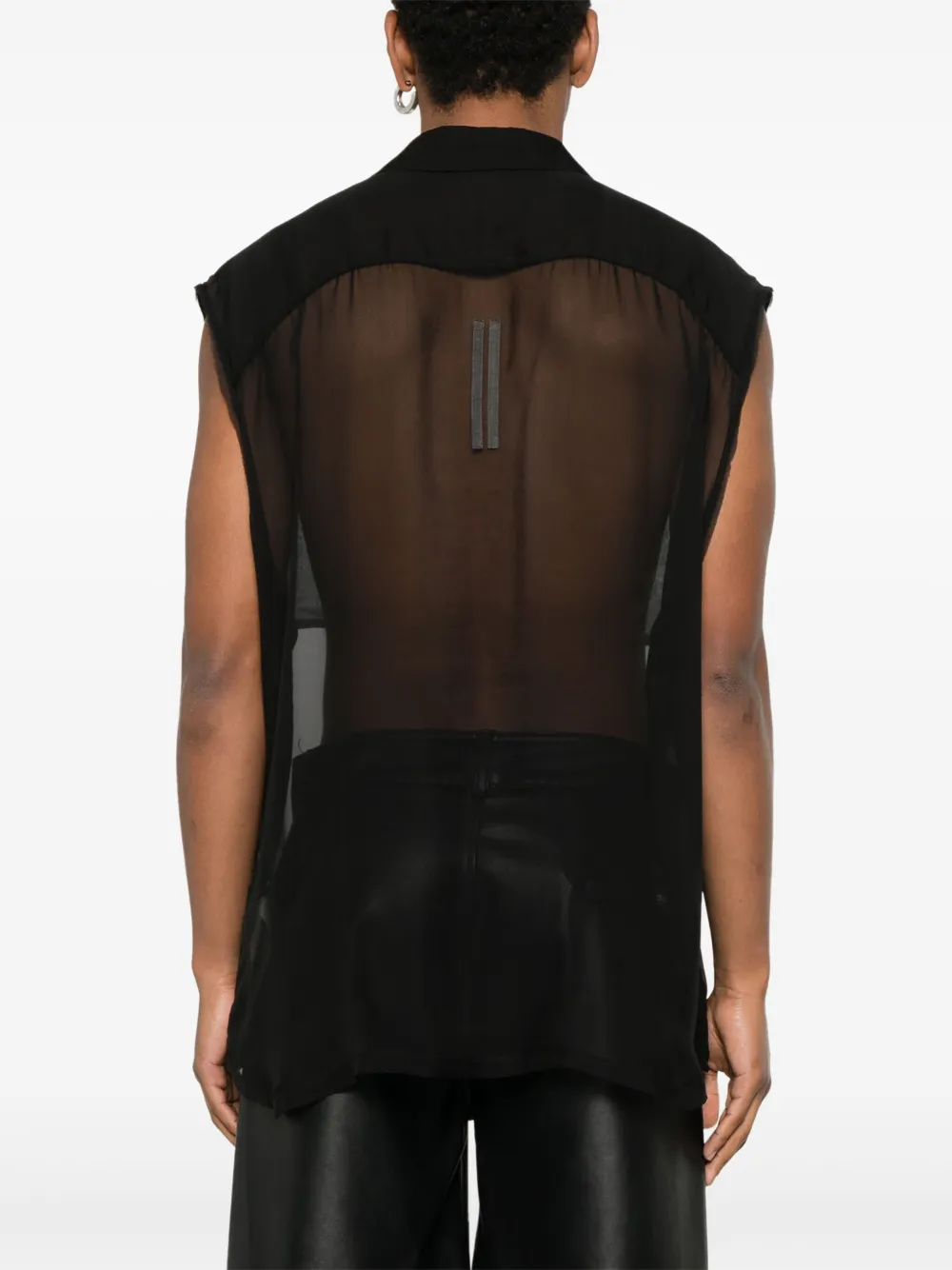 Rick Owens Jumbo overhemd Zwart