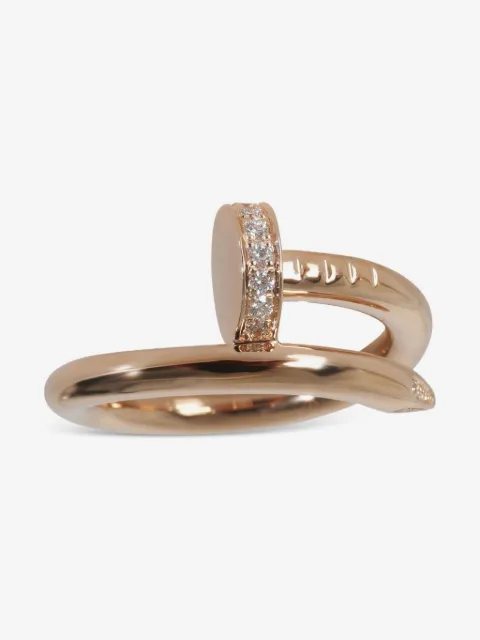 Cartier pre-owned 18kt rose gold Juste Un Clou diamond ring