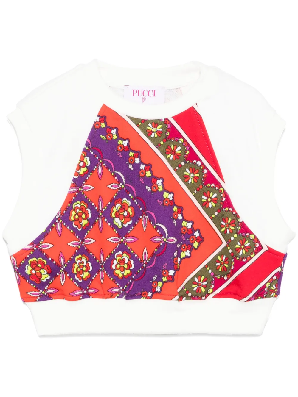 PUCCI Junior Cropped top Wit