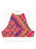 PUCCI Junior cropped top - White