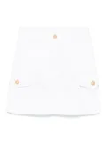 Balmain Kids denim skirt - White