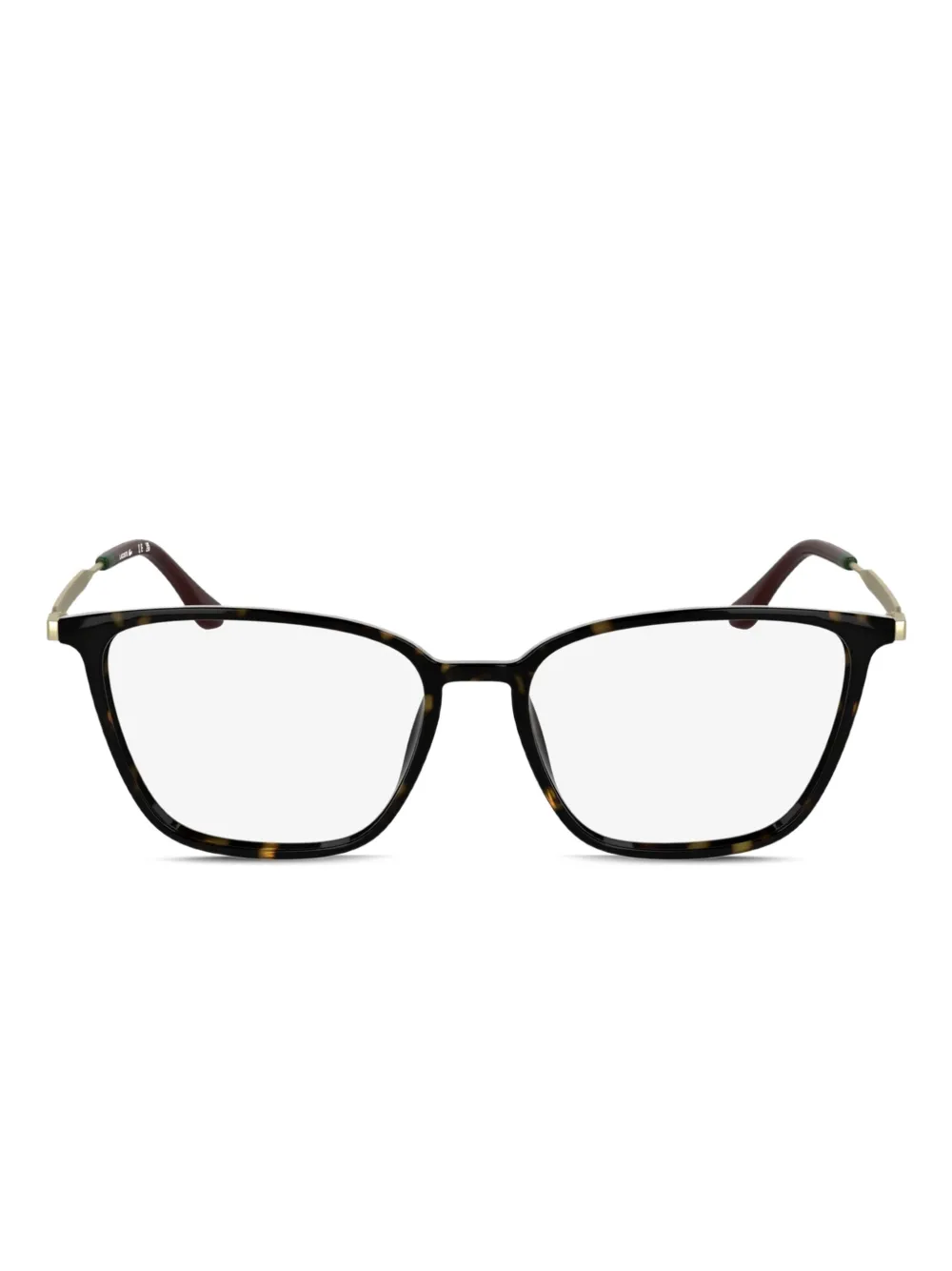 Lacoste Brille mit eckigem Gestell - Braun