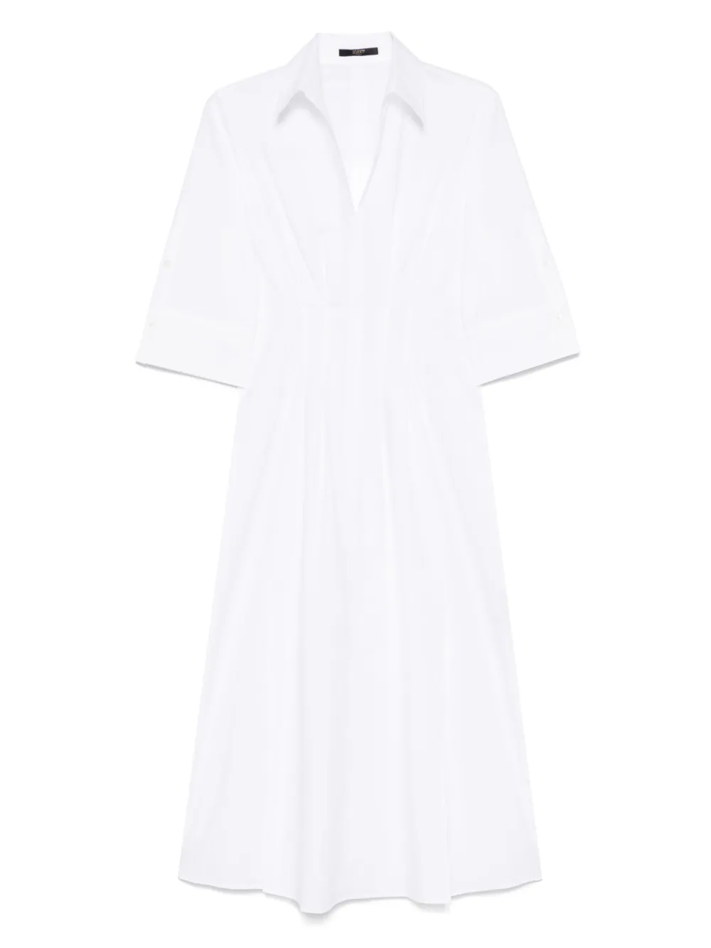 poplin midi dress