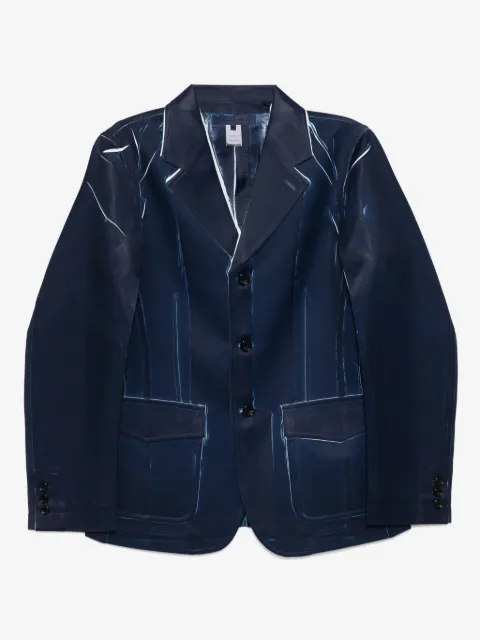 Comme Des Garçons Shirt printed single-breasted blazer