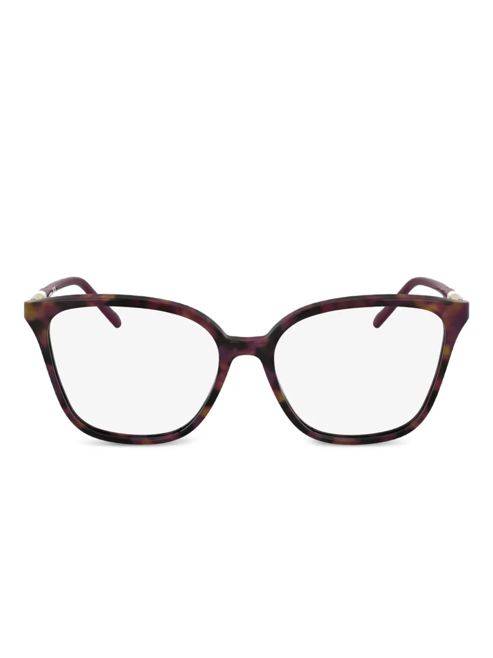 Lacoste Occhiali da sole cat-eye con effetto tartarugato - Viola