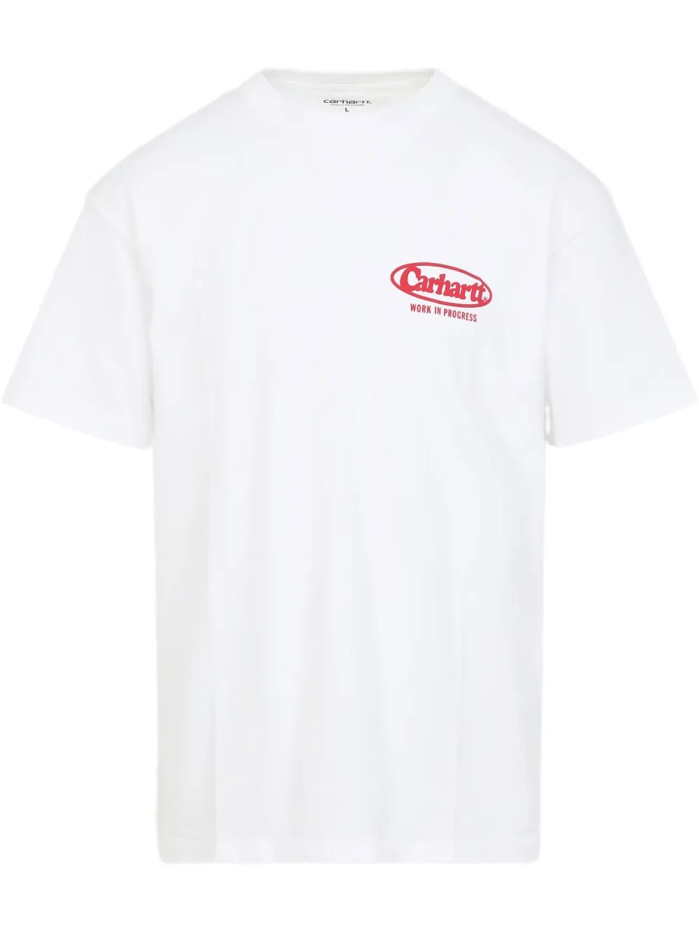 Carhartt Cotton Crew Neck T-shirt With Graphic Print In 白色