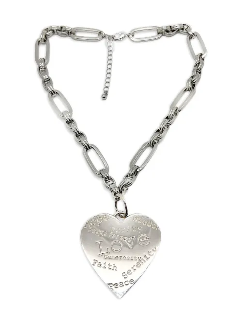 Collier Edouard Ramboud Heart Message (années 1980) - Jennifer Gibson Jewellery - Modalova
