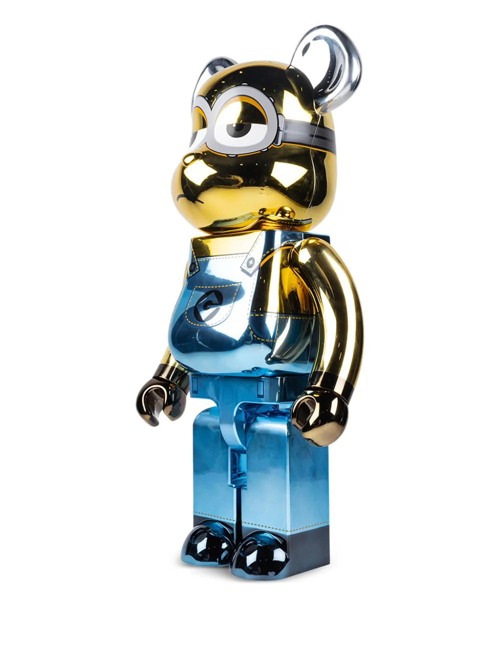 Medicom Toy X Minions "kevin Chrome Version" 1000% Figure In 黄色