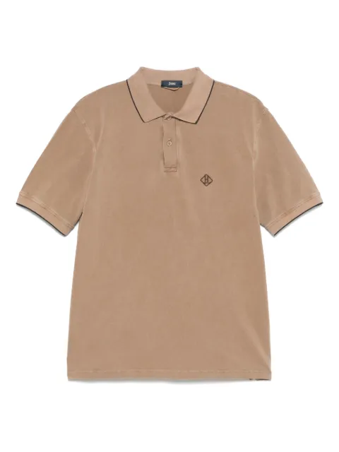Herno logo-embroidered polo shirt