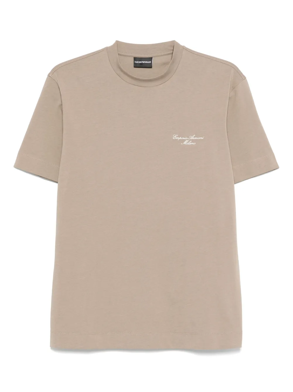 Emporio Armani T-shirt met geborduurd logo Groen