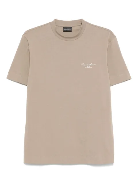 Emporio Armani logo-embroidered T-shirt