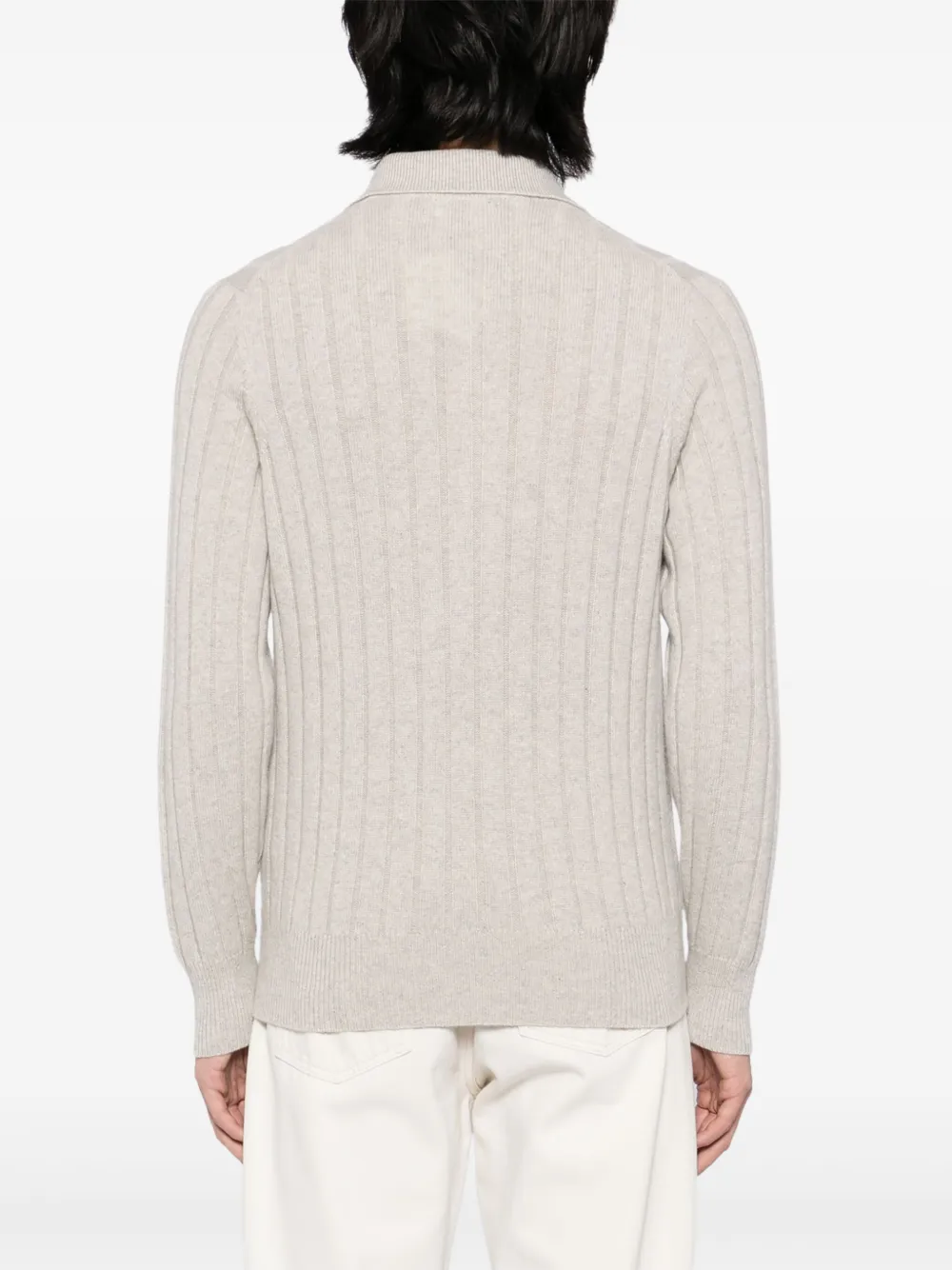 Brunello Cucinelli Kasjmier poloshirt Grijs