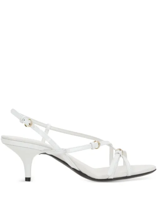 Miu Miu sandales en cuir - Blanc - Miu Miu - Modalova