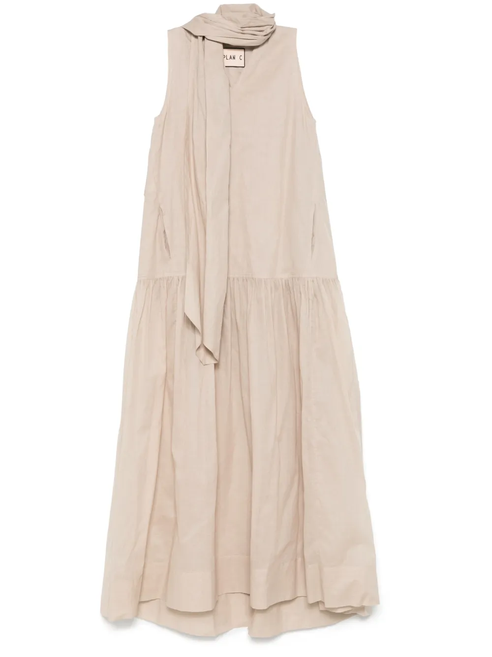 cotton organza maxi dress